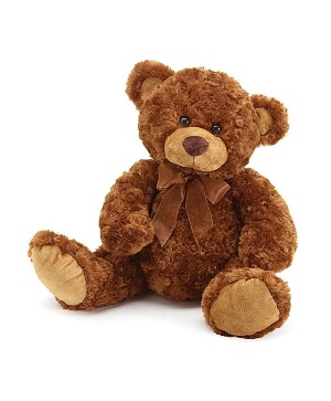 Brown Bear With Brown Bow  