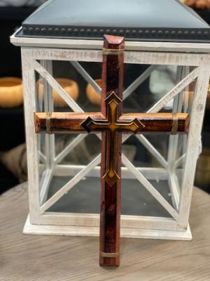Brown Cross Wall Decor