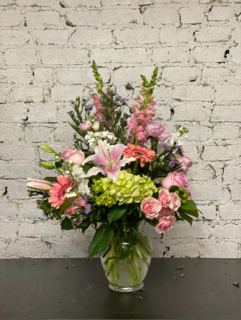 bubble gum pinks vase