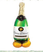 Bubbly Bottle Balloon, Inflated 60in high Giant Balloon