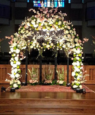 Bubbly Enchantments Altar Arrangement in Palm Harbor, FL | Petals Florist