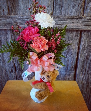 Buddy bear  vase Bud vase