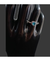Bue Heart Ring 