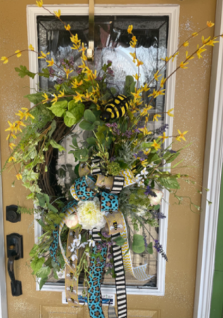 Bumblebee wreath Silk 