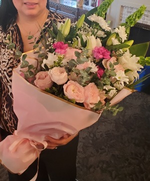 bunch flowers presentation