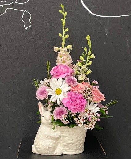 Bunny Basket of Blooms Arrangement