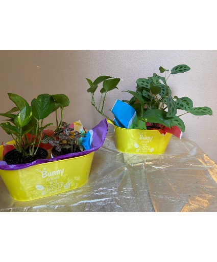 bunny kisses & easter wishes holiday planter perfect gift from the easter bunny