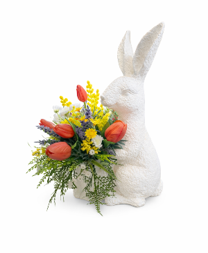 Bunny Kisses Silk arrangement