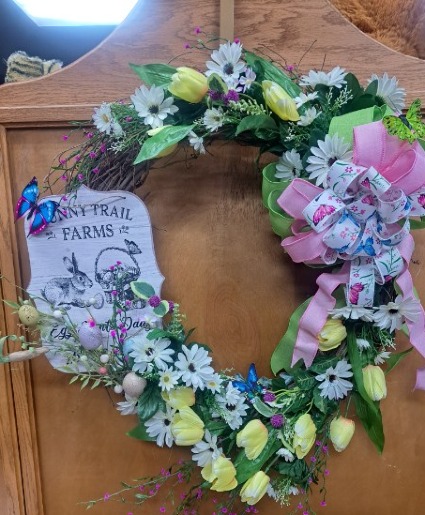 bunny trail farms wreath