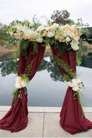 Burgundy Chuppah 