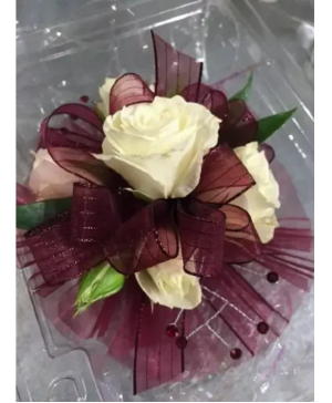 Burgundy Corsage  