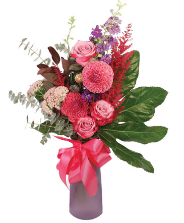 Burgundy Dahlia Blush Floral Design in Wilmington, DE | EVERLASTING BEAUTY FLORAL DESIGNS