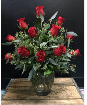 Burning Love Dozen Roses  Valentine's Day 