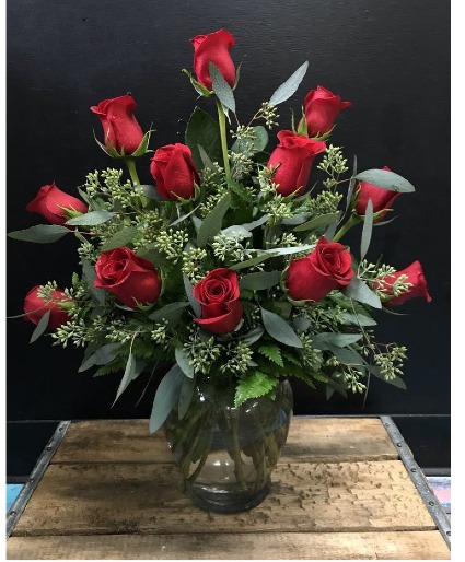 Burning Love Dozen Roses  Valentine's Day 