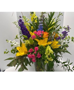 BURST OF BLOOMS FLOWER ARRANGEMENT