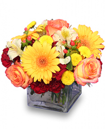Burst of fall Fresh cut arrangement