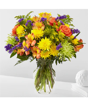 Bursting With Glee Vase Arrangement  Substitutions Maybe Necessary