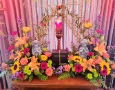 Butterflies From Heaven Custom Arch Sympathy Arrangement