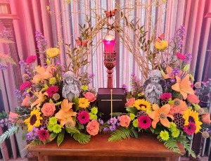 Butterflies From Heaven Custom Arch Sympathy Arrangement