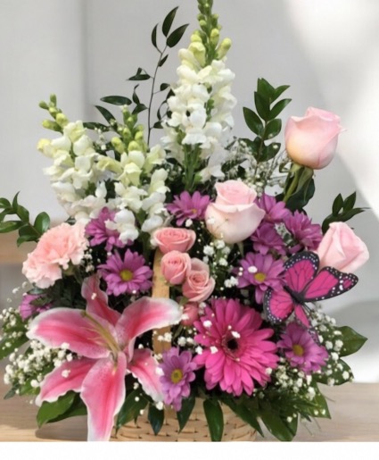 Butterfly Bouquet Basket 