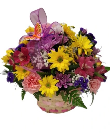butterfly basket Basket bouquet