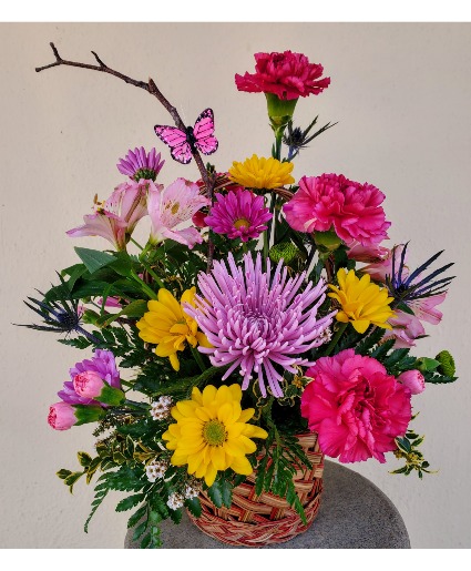 Butterfly Blessings Basket Arrangement