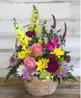 Butterfly Garden Basket Basket Arrangement