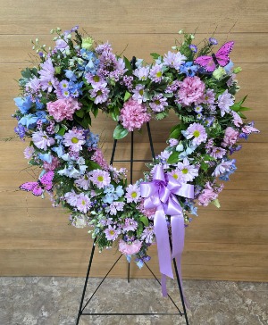 Butterfly Garden Tribute Standing Spray