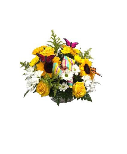 BUTTERFLY KISSES FRESH ARRANGEMENT
