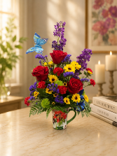 Butterfly Kisses Mug Arrangement 