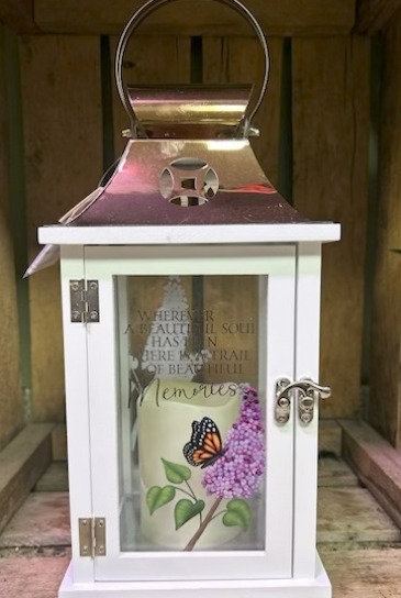 Butterfly Lantern   in Stockbridge, MI | COUNTRY PETALS FLORAL & GIFTS, INC.