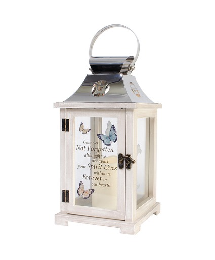 Butterfly Memorial "Forever In Our Hearts" Lantern Gift 