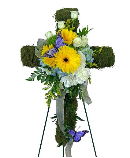 Butterfly Parade Cross Easel 