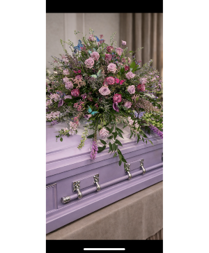 Butterfly peace  Casket spray 