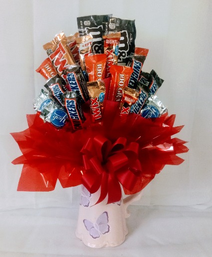 Butterfly pitcher bouquet Candy bouquet
