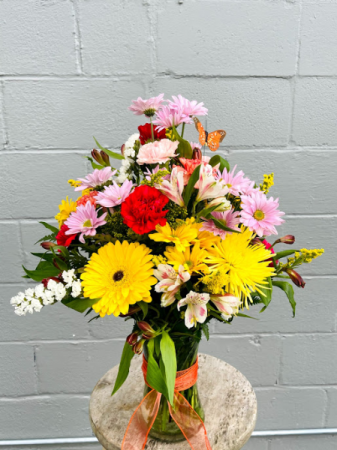 Butterfly Smiles  Floral Arrangement 