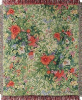 Butterfly Squares Tapestry Throw 