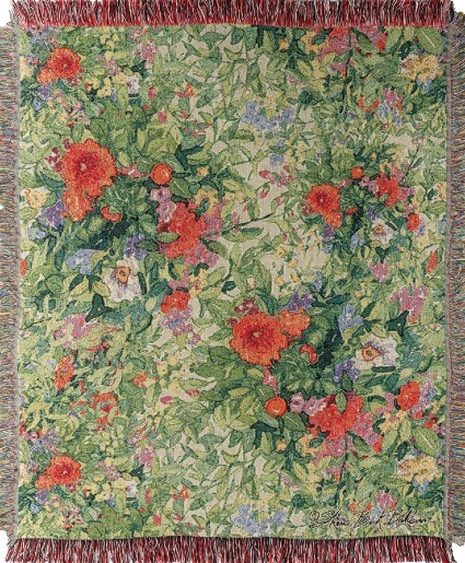 Butterfly Squares Tapestry Throw 