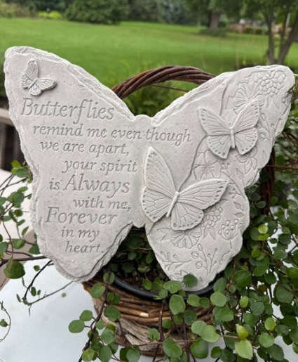 Butterfly Stone  Memorial Keepsake