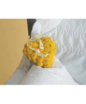 Button Liner Heart Casket Liner