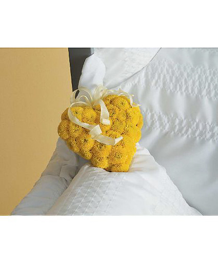 Button Liner Heart Casket Liner