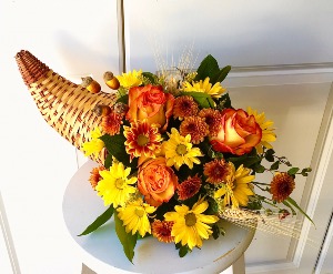 Fresh Flower Cornucopia 