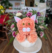 Calico Kitty Vase
