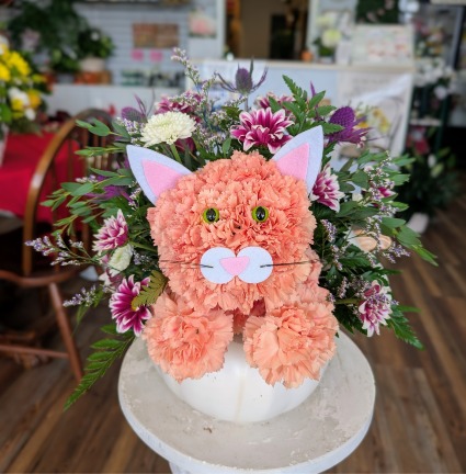 Calico Kitty Vase