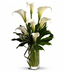 CALLA LILY VASED DESIGN in Fernandina Beach, FL | Dottie B Florist