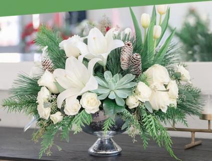 White Christmas  Centerpiece