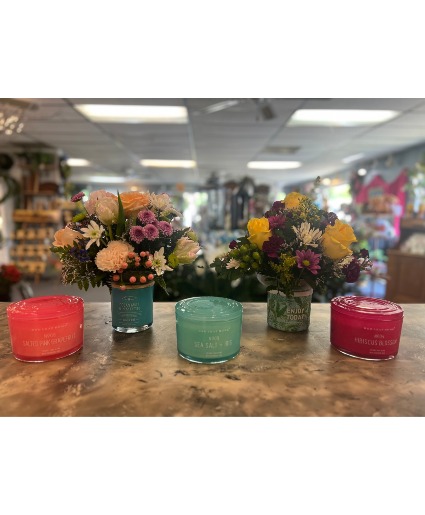 Candle arrangement  fresh