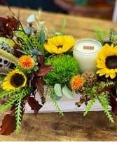 'Warm Fall Wishes' Candle Centerpiece