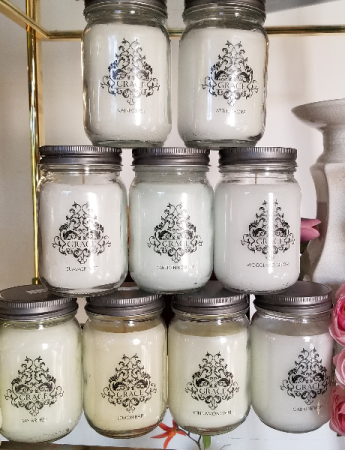 Candles Tin lid, Jar Candles