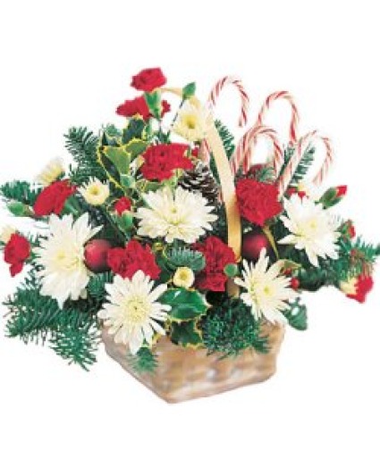 Candy Cane Basket  